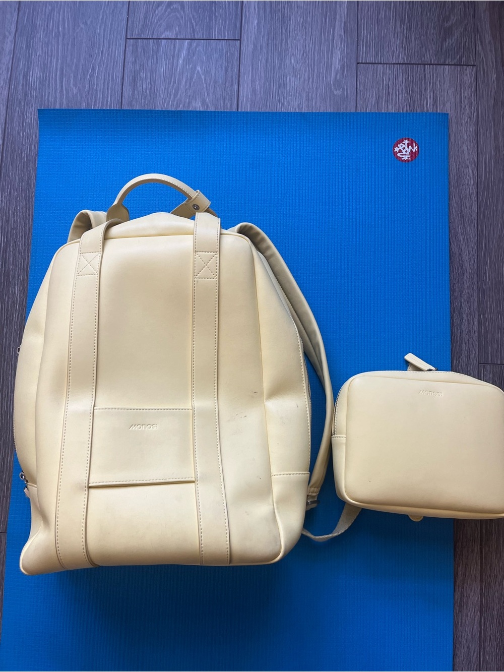 Monos Yellow Backpack with Accessory Pouch